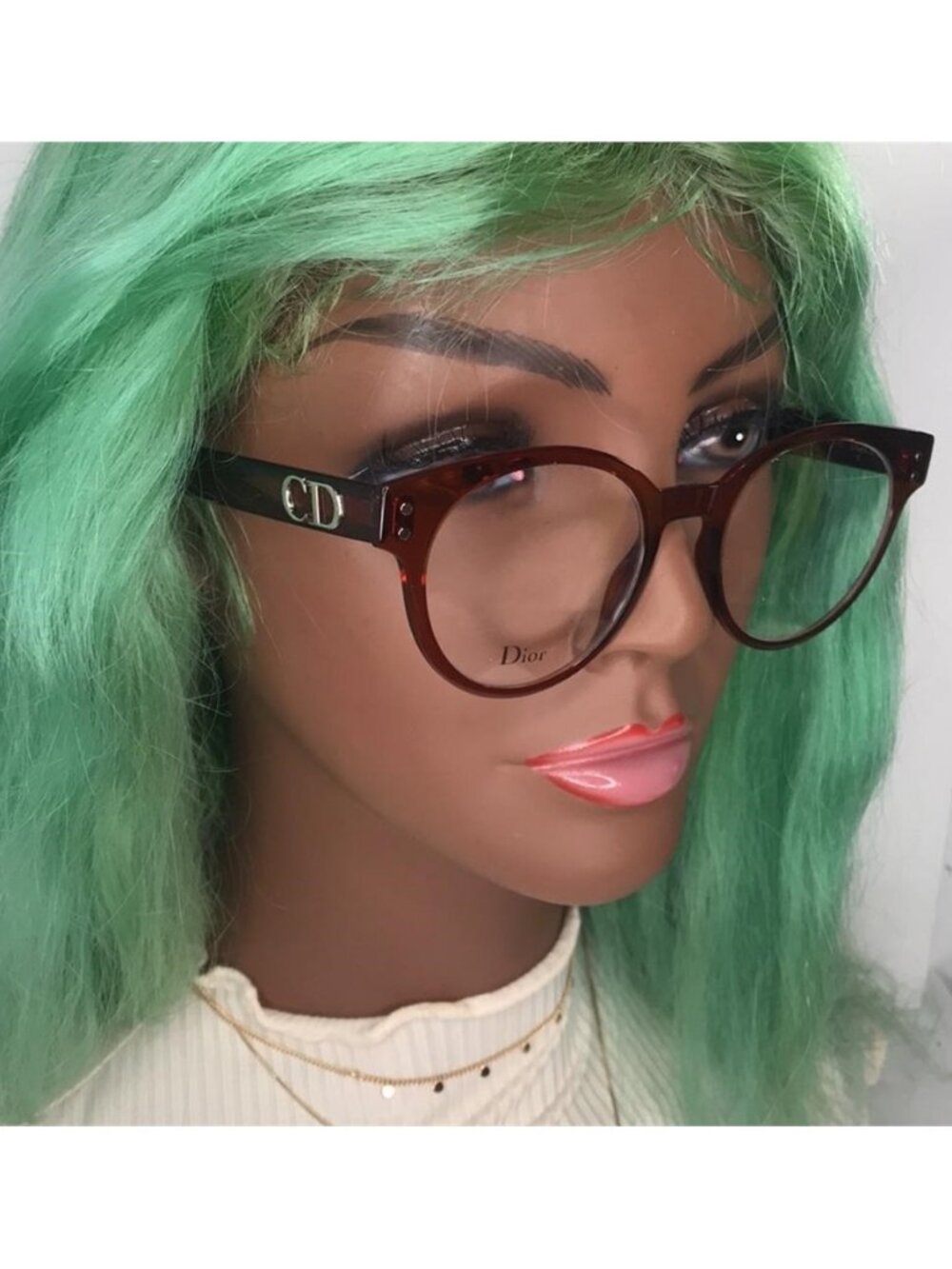 New - Dior Ladies Tortoise Aviator/Pilot Eyeglass Frames DIORCD3 - Picture 3 of 11